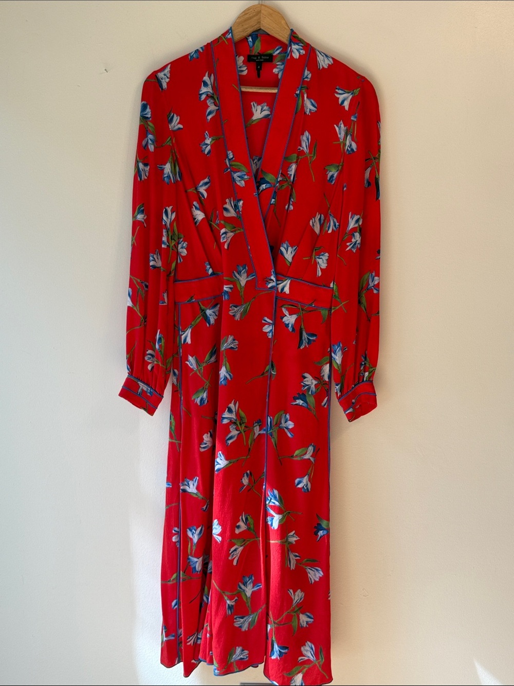 Rag And Bone Hugo Wrap Floral Print Dress